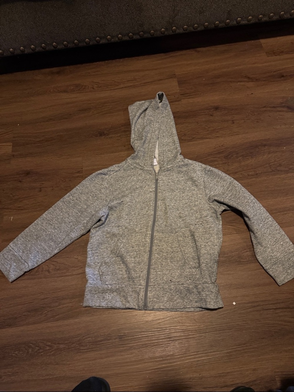 Old Navy GUC Kids Gray Hooded Zip Sweatshirt